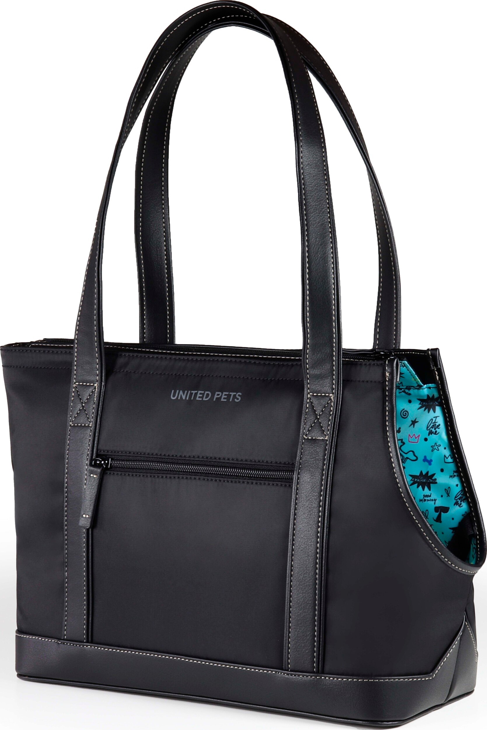 Torba transportowa dla psa Up czarno-niebieska