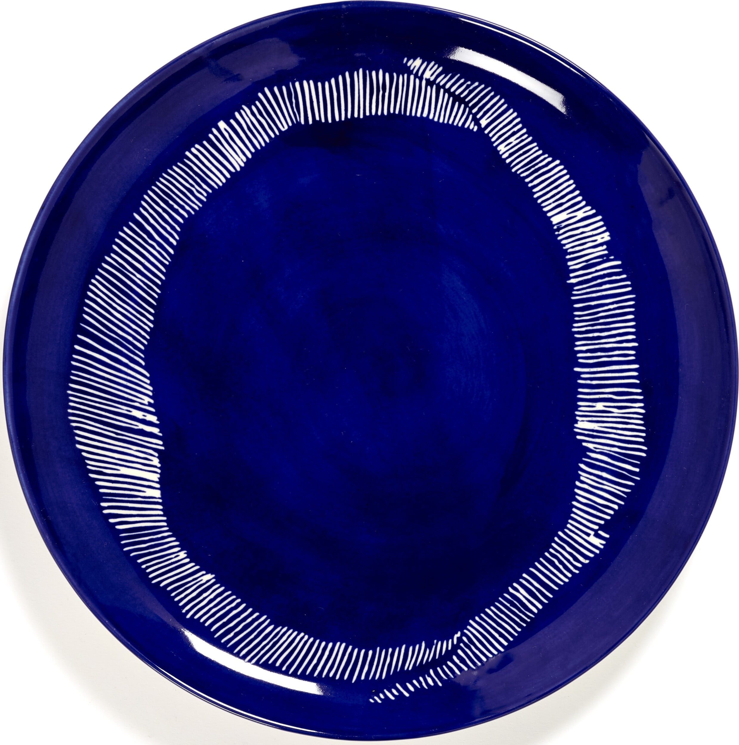 Talerze obiadowe Feast 26,5 cm ciemnoniebiesko-białe 2 szt.