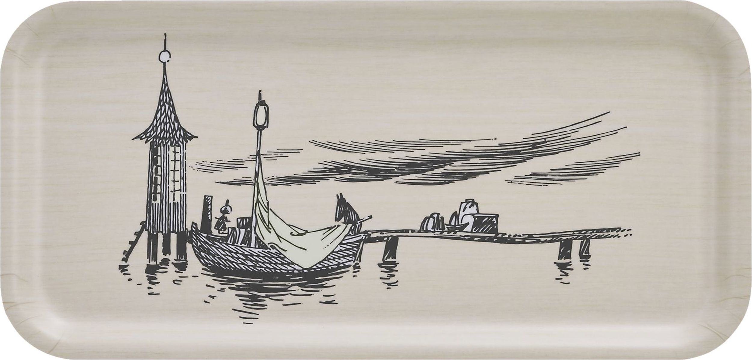 Taca do serwowania Muurla Muminki The Pier 13 x 27 cm