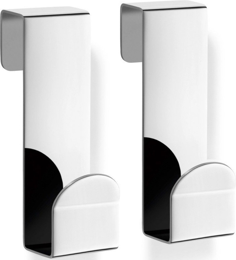 Wieszaki na szybę kabiny prysznicowej Mitor ze stali polerowanej 2 szt.