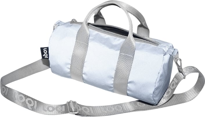 Torba LOQI Weekender Artist Reflective S srebrna