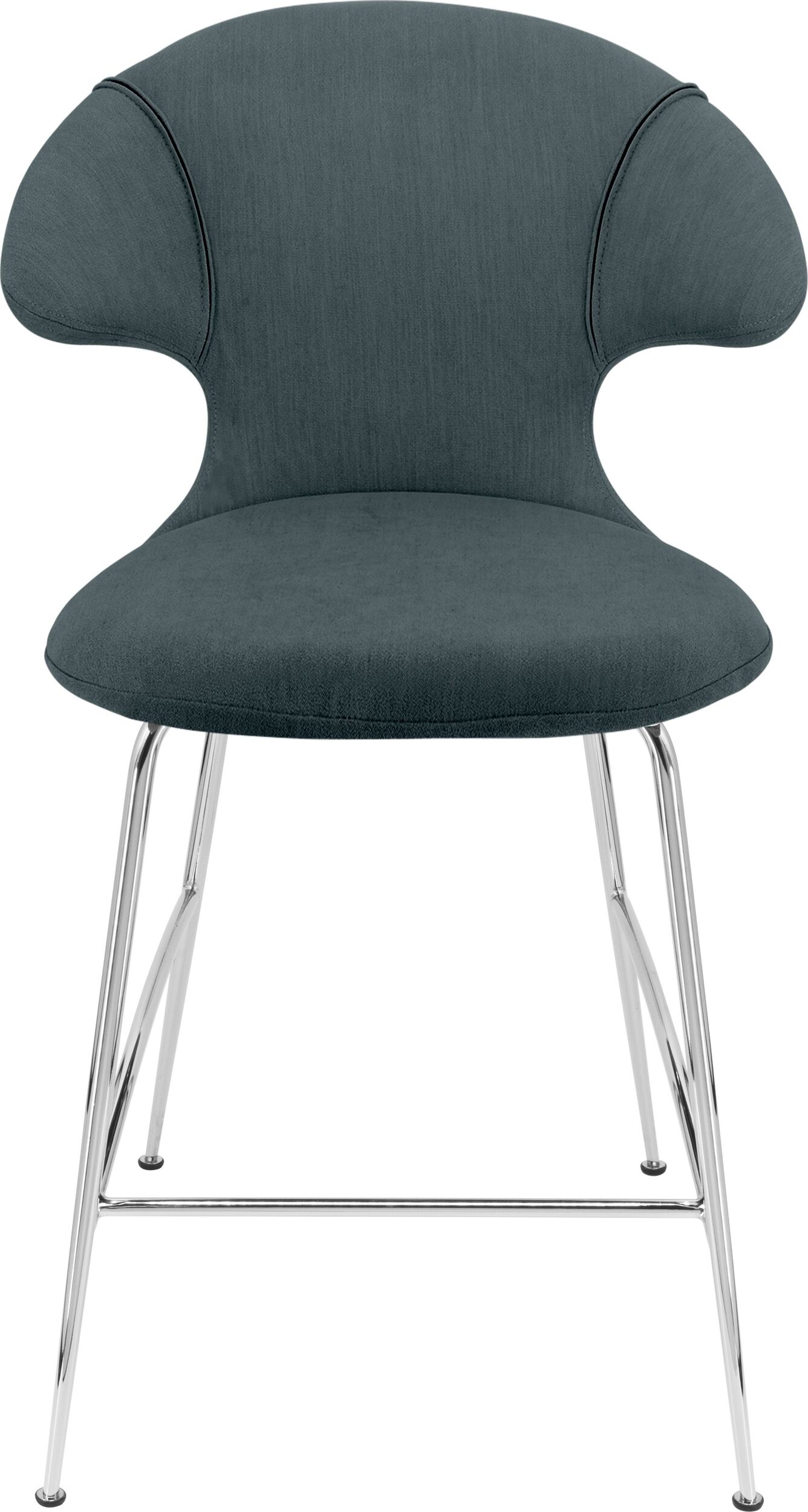 Krzesło Time Flies 102 cm ciemnoturkusowe na chromowanych nogach