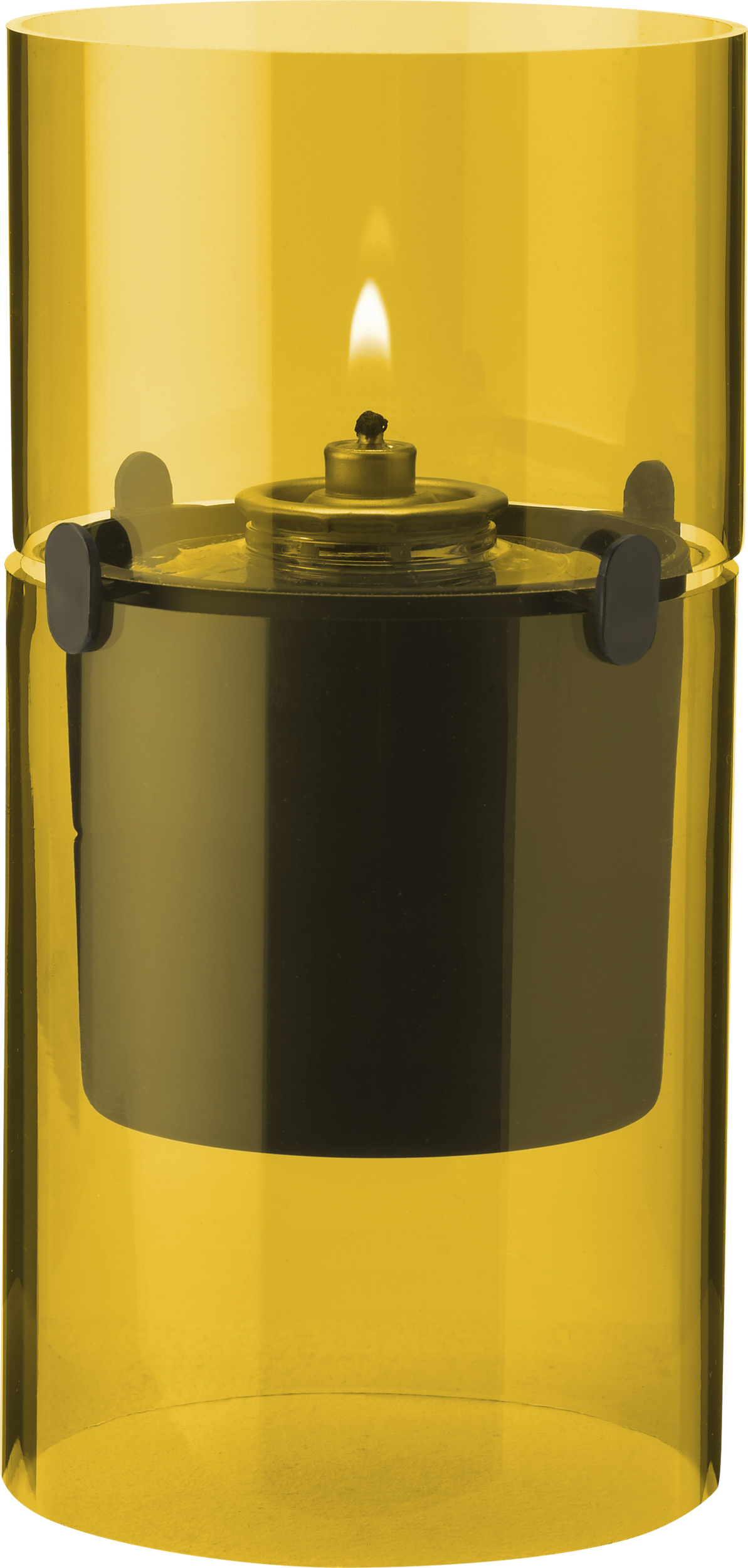 Lampa olejna Lucie Hurricane bursztynowa