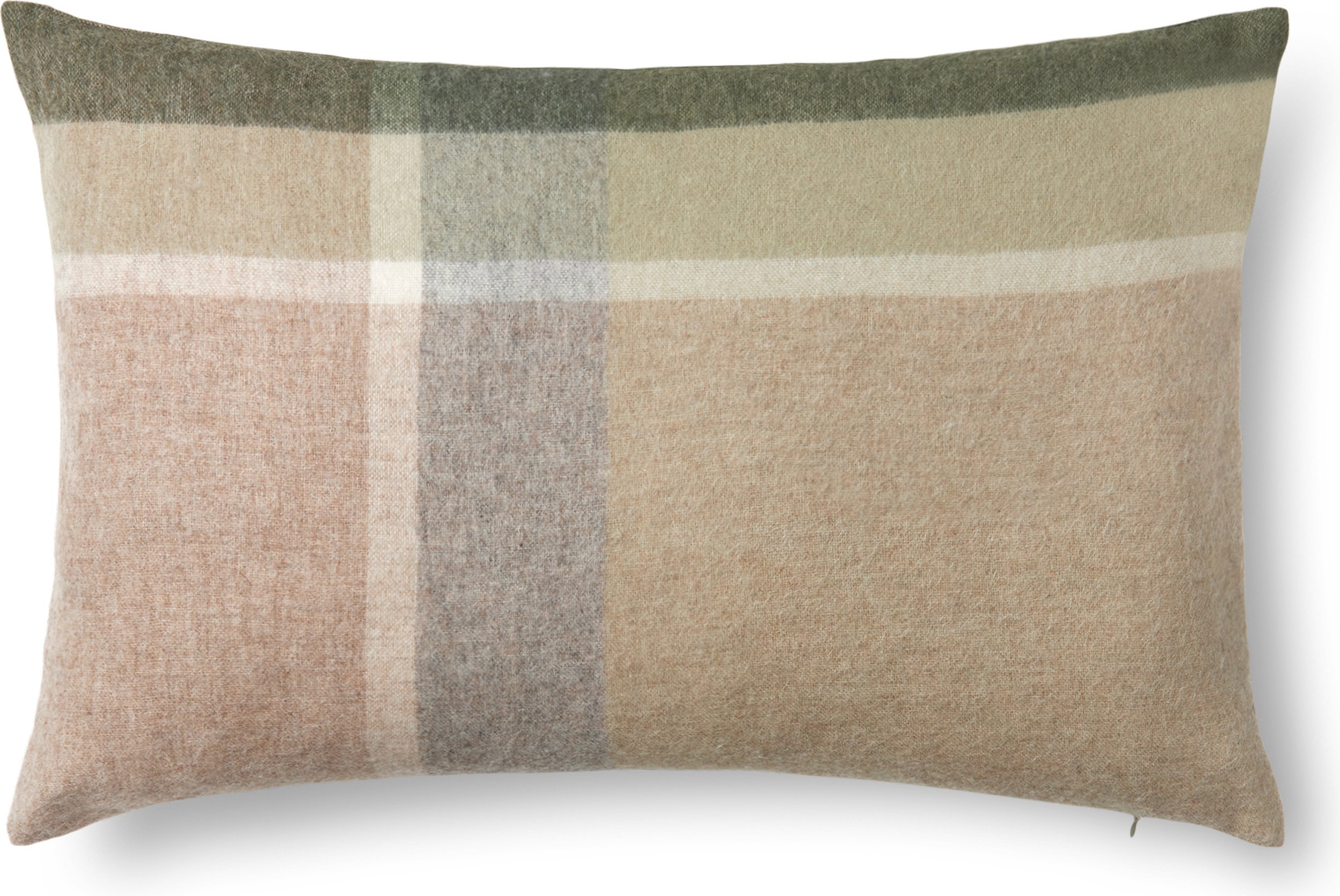 Poszewka dekoracyjna Manhattan 40 x 60 cm beżowo-zielona