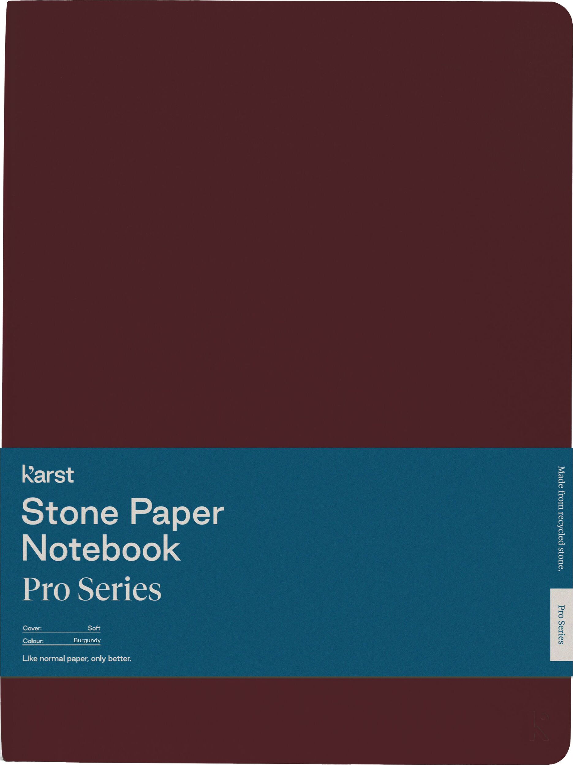 Notes w linię Karst B5 144 strony burgundowy miękka oprawa