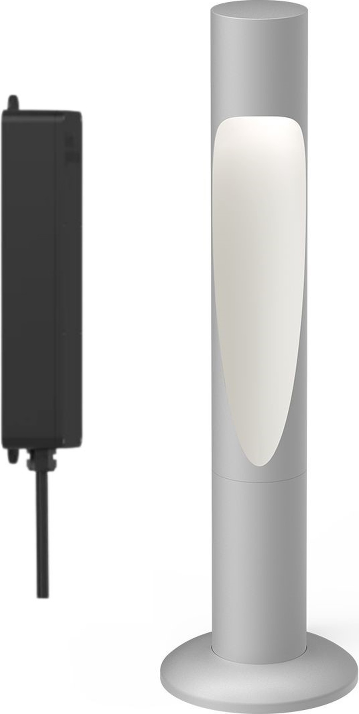 Lampa ogrodowa Flindt LED 4000K 34,5 cm szara z mocowaniem podstawowym i adapterem