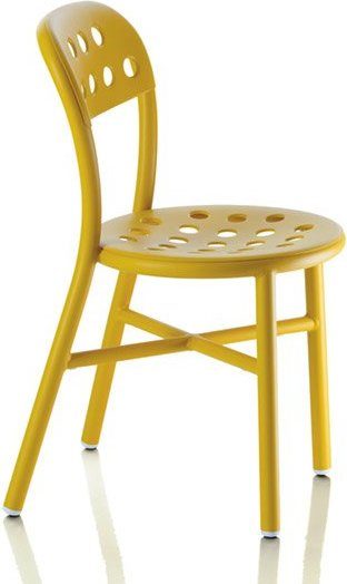 Krzesło Pipe musztardowe