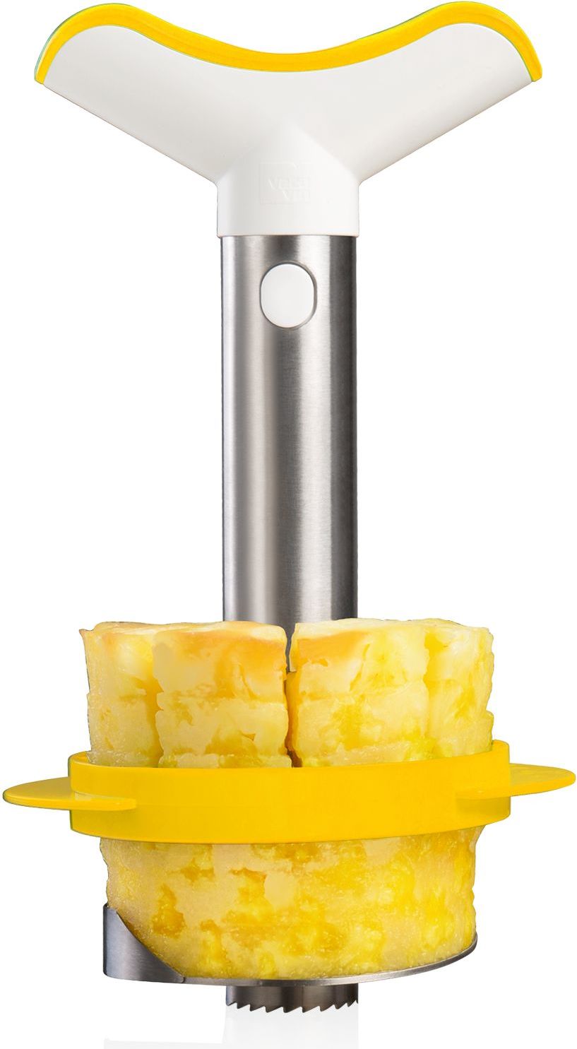 Krajacz do ananasa Vacu Vin żółty ze stali nierdzewnej