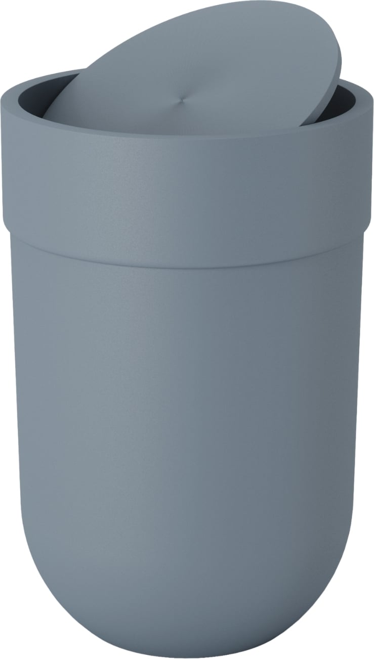 Kosz na śmieci Touch niebieski z pokrywką