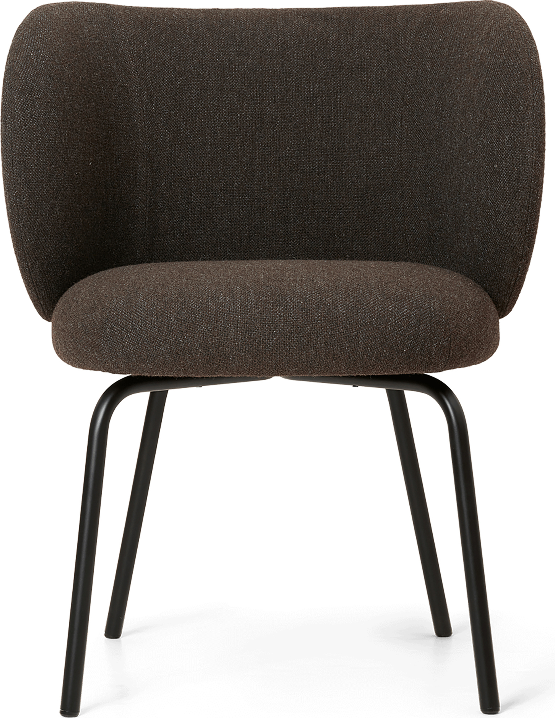 Krzesło Rico Hallingdal brązowe z czarnymi nogami