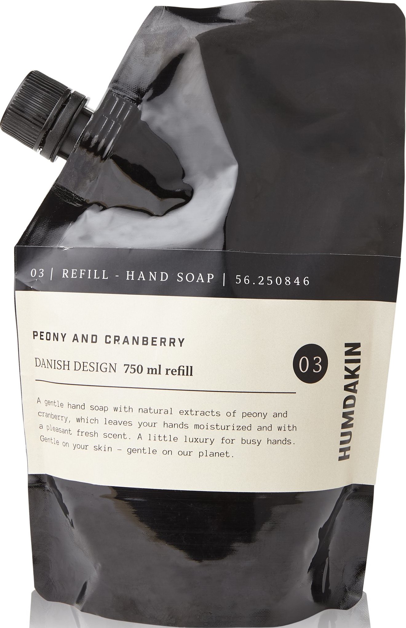 Uzupełnienie mydła do rąk Humdakin Peony and Cranberry 750 ml