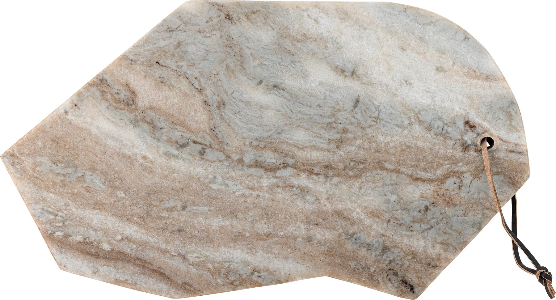 Deska do krojenia Ziggy 40,5 cm beżowa marmurowa