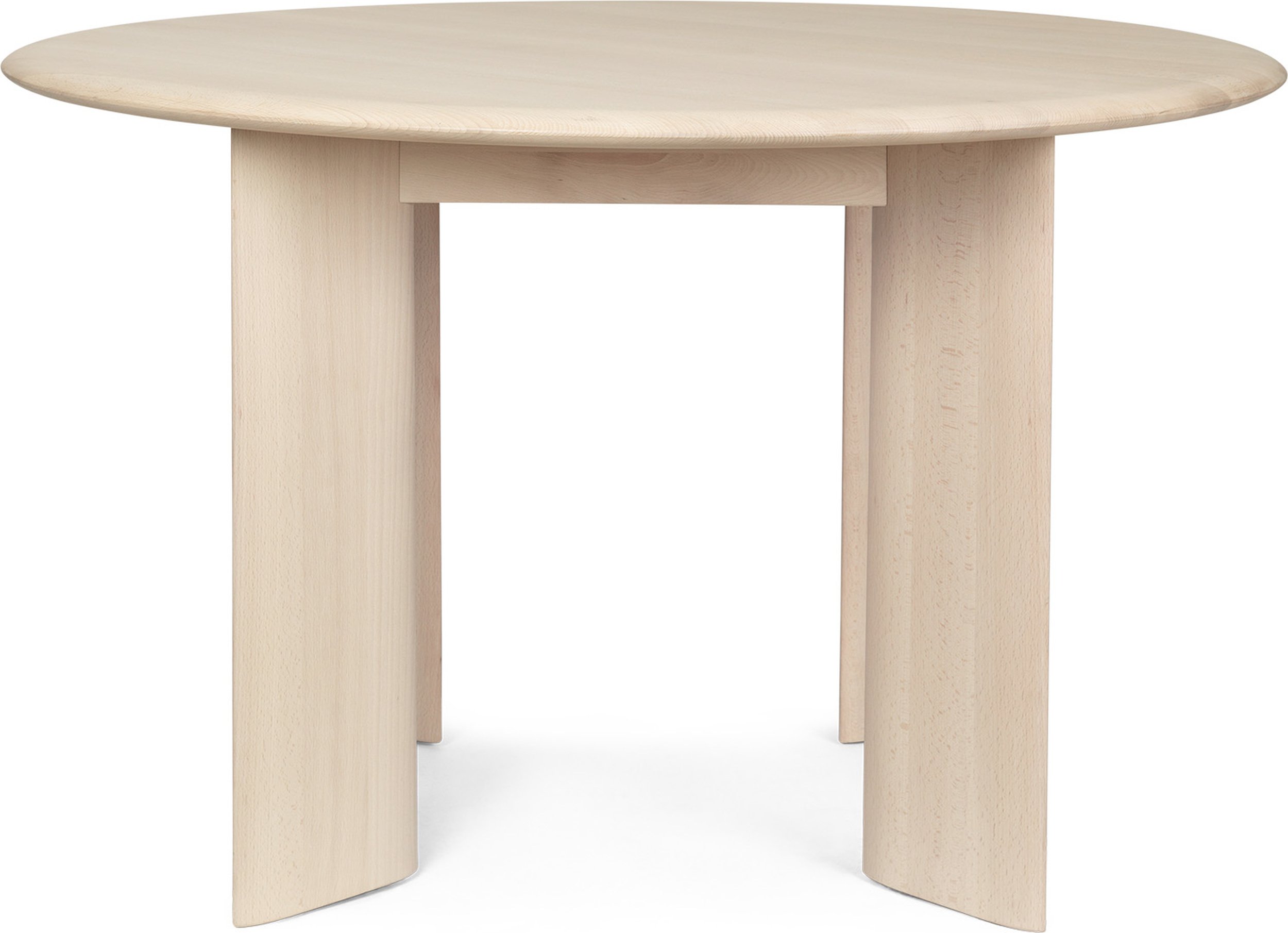 Stół Bevel okrągły naturalny z drewna bukowego