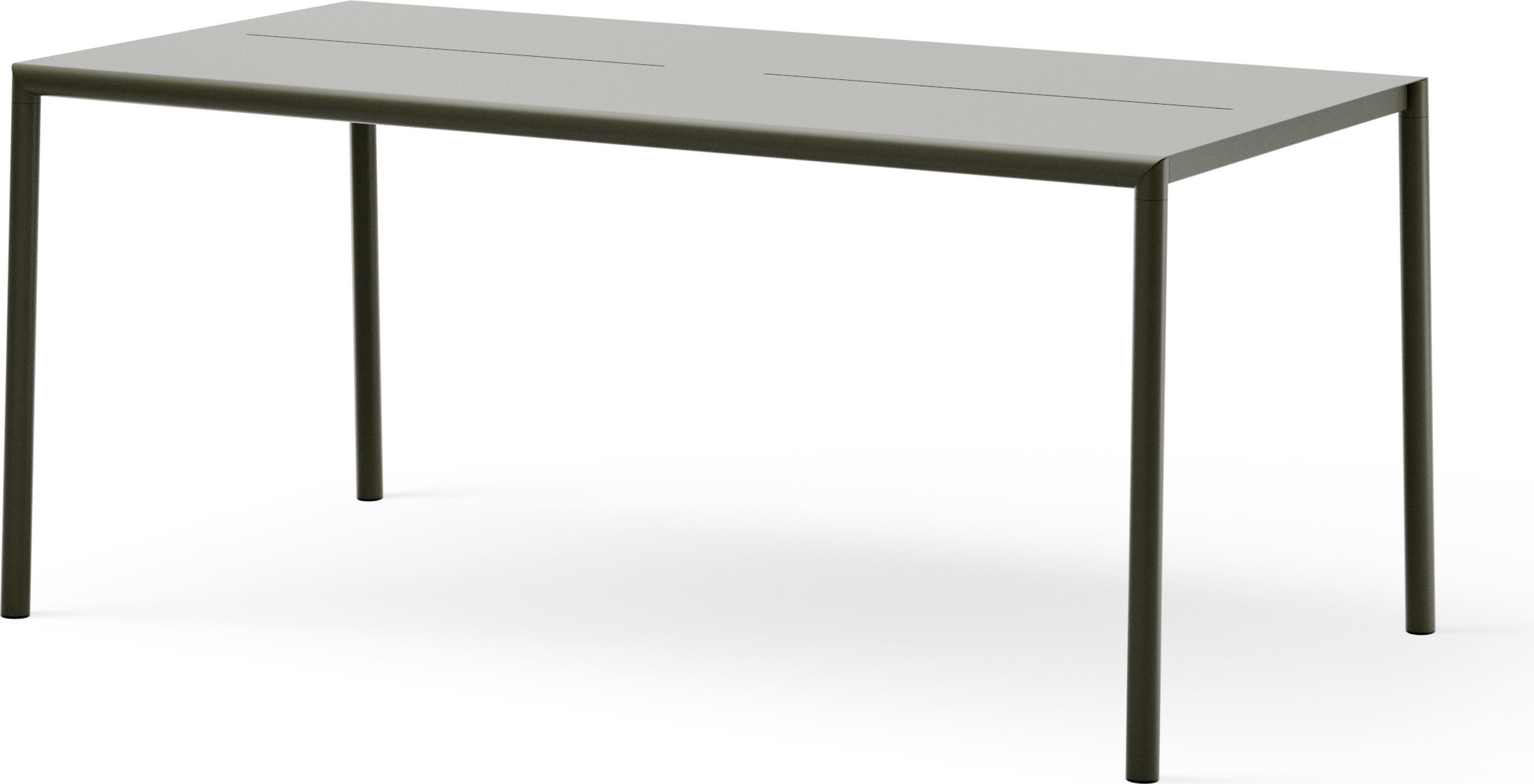 Stół ogrodowy May 85 x 170 cm ciemnozielony