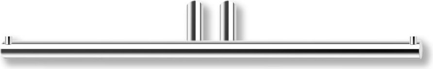 Wieszak na papier toaletowy Mikado chrom podwójny