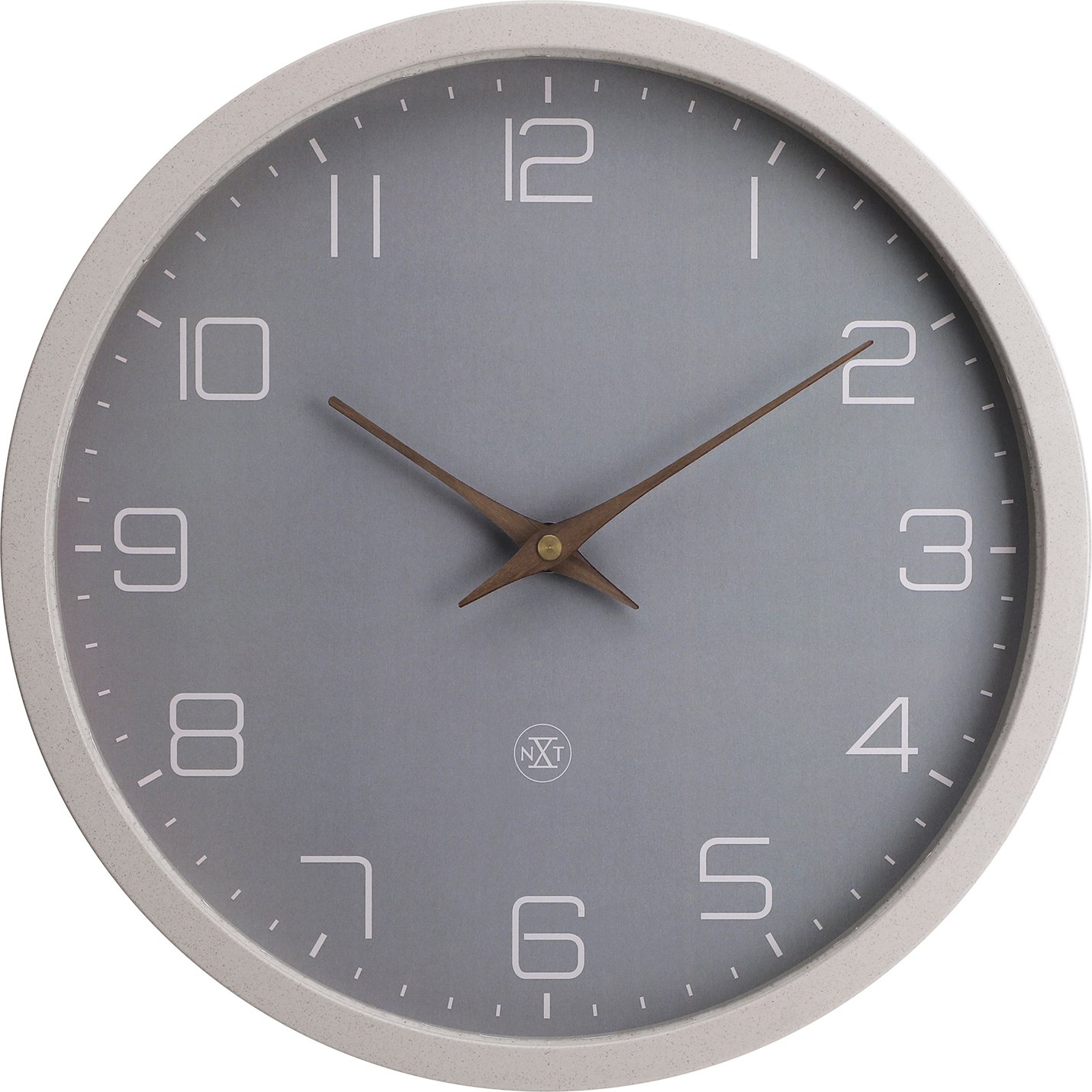 Zegar ścienny Eco beżowo-szary