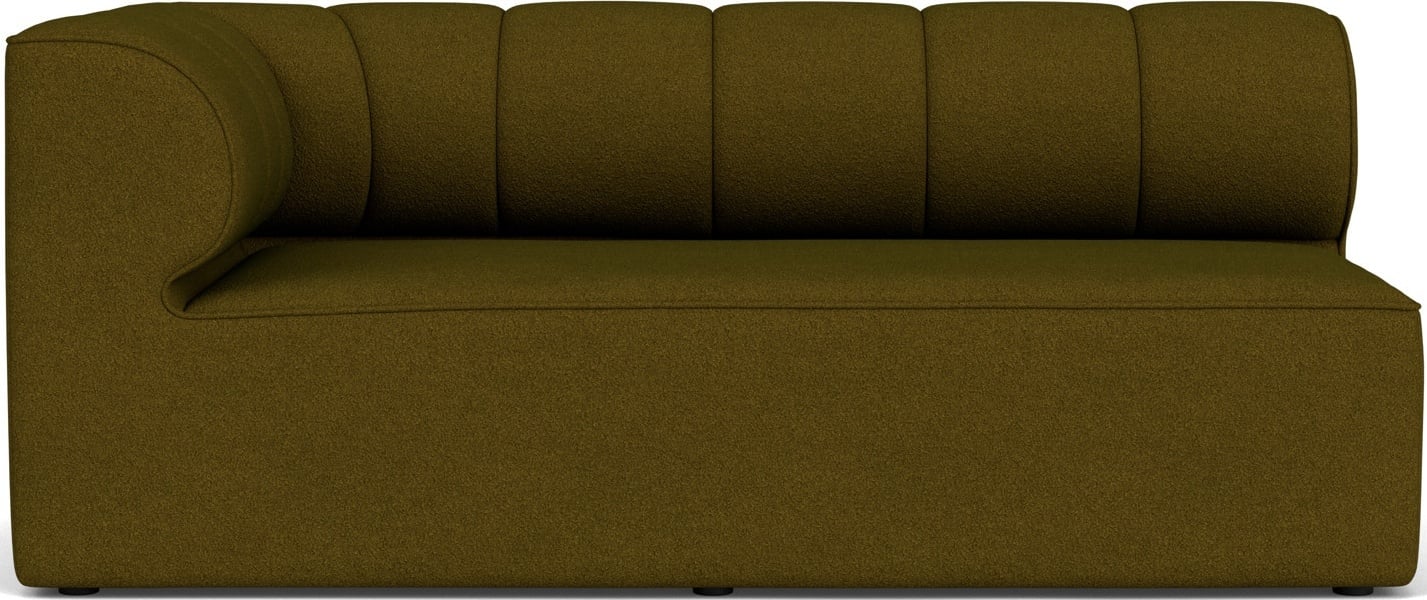 Narożnik lewostronny sofy modułowej Eave Seamline 86 x 172 cm ciemnozielony