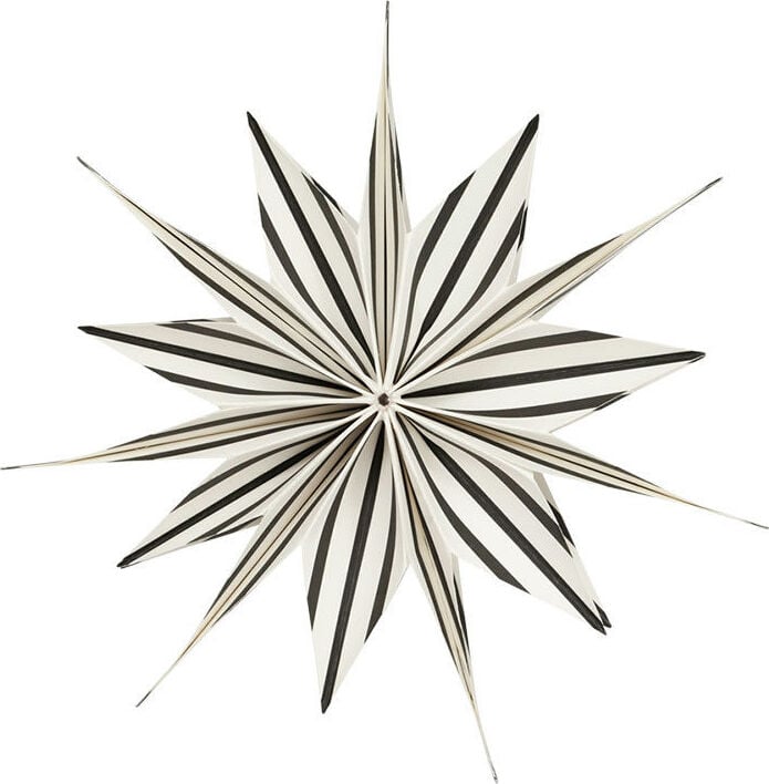 Dekoracja świąteczna Toppu 25 cm czarno-biała