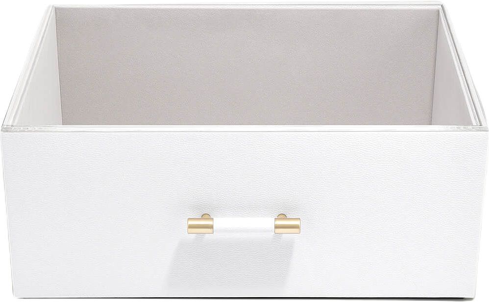 Pudełko do przechowywania Stackers Handled Pebble supersize białe z akrylową pokrywką