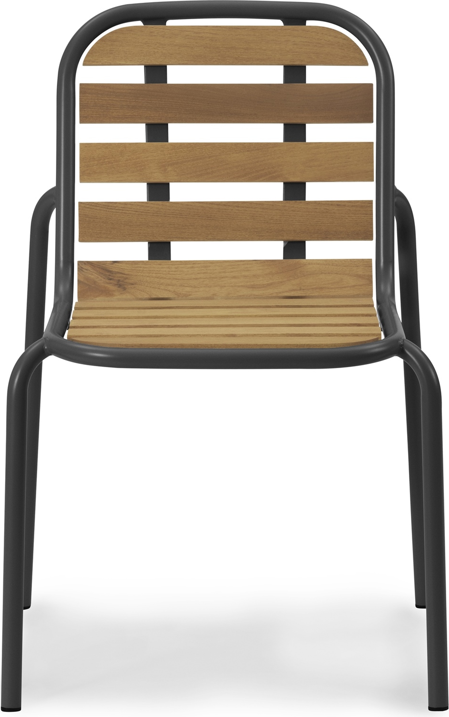 Krzesło ogrodowe Vig czarne drewniane