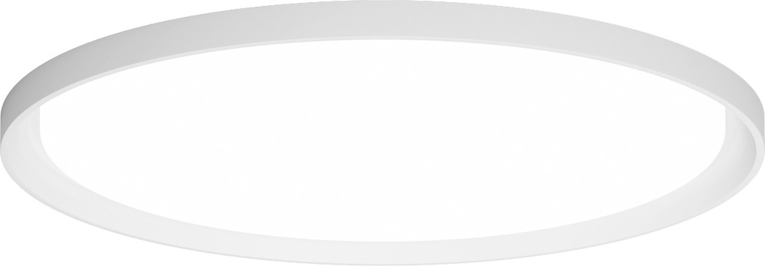 Plafon Slim Round Recessed LED KA 25 cm biały z dyfuzorem opal sterowanie oświetleniem Dali