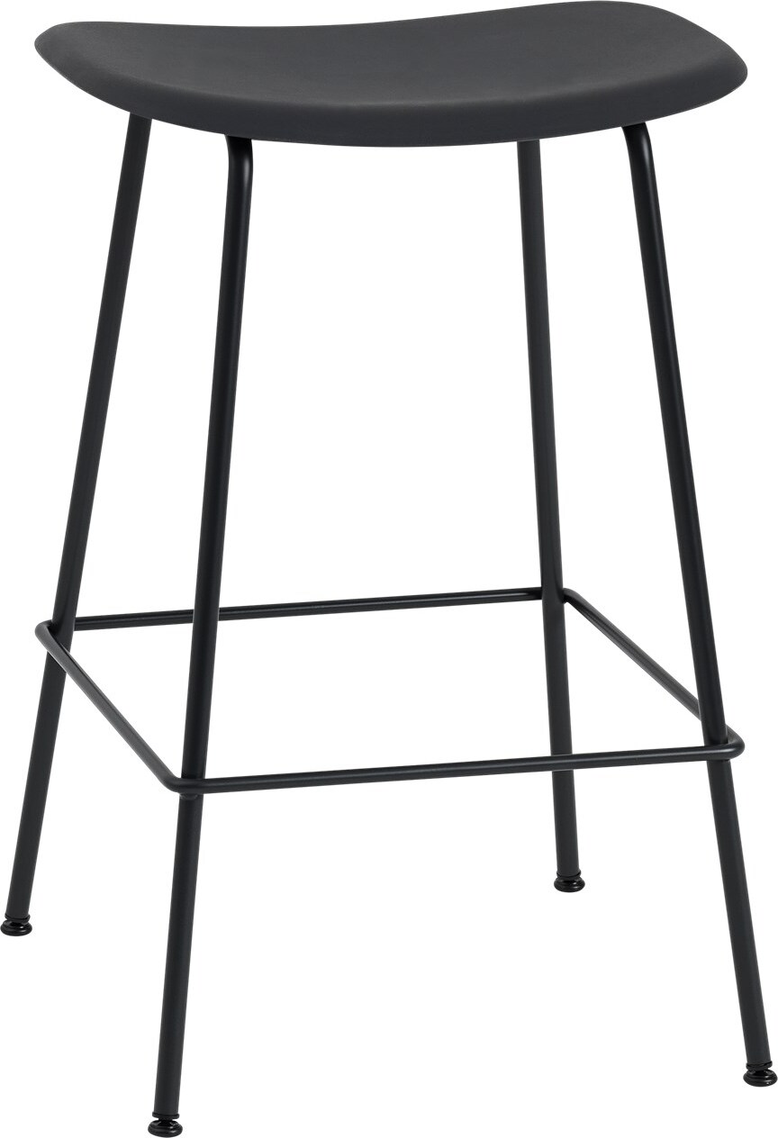 Stołek Fiber Tube 65 cm czarny