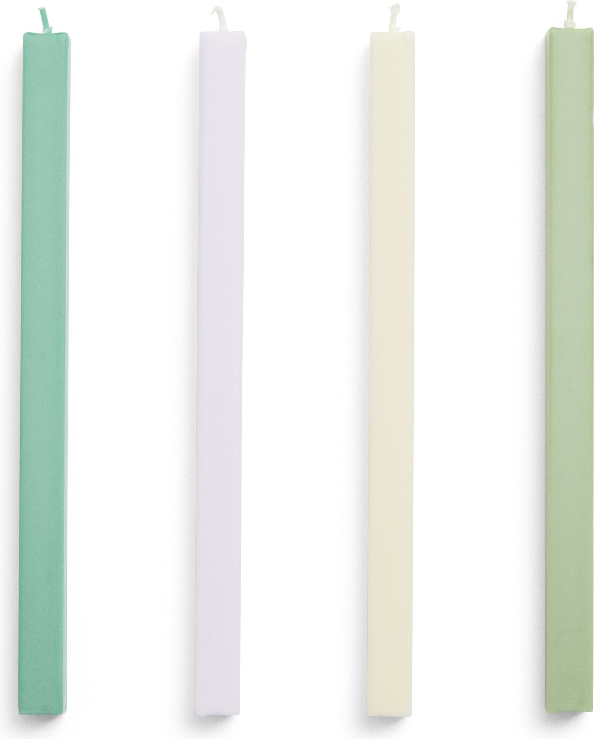 Świece Square pastelowe 4 szt.