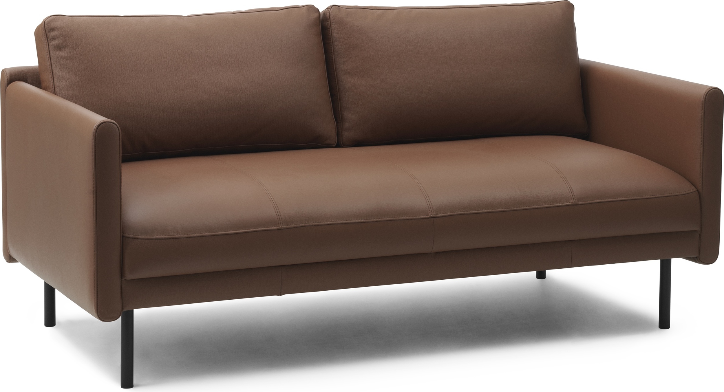 Sofa dwuosobowa Rar Omaha koniakowa skórzana