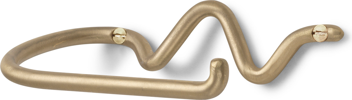 Uchwyt na papier toaletowy Curvature mosiądz