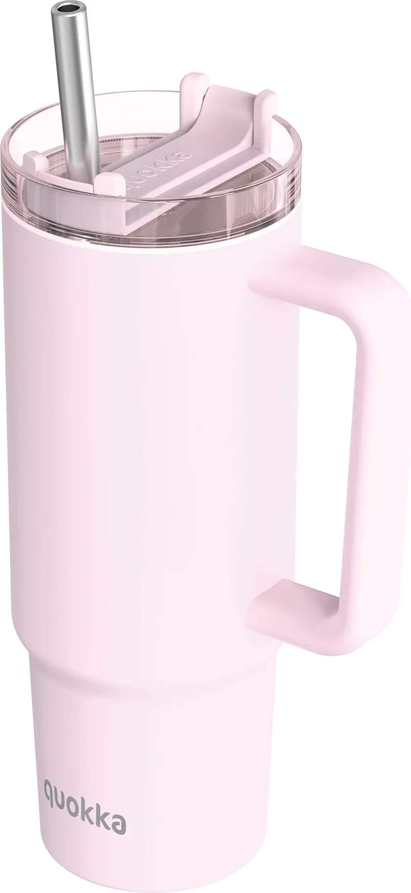 Kubek termiczny ze słomką Quokka Stream 950 ml jasnoróżowy