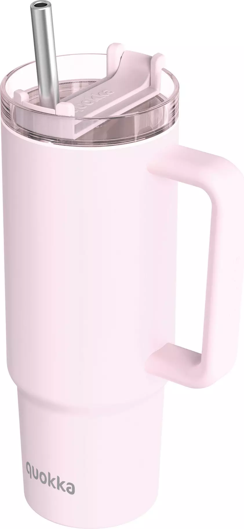 Kubek termiczny ze słomką Quokka Stream 950 ml jasnoróżowy