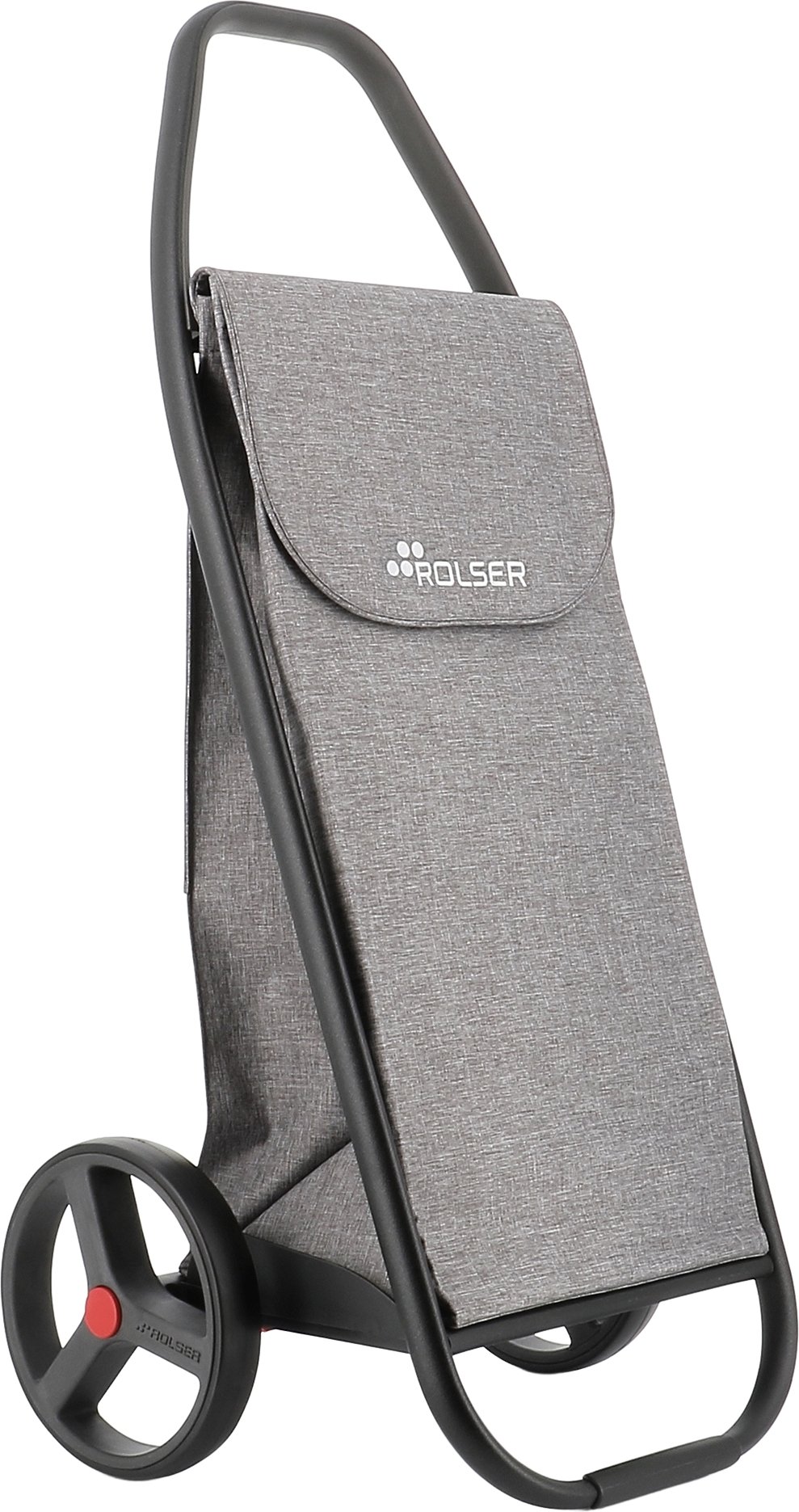Wózek na zakupy Rolser Com 8 Tweed szary czarna rama