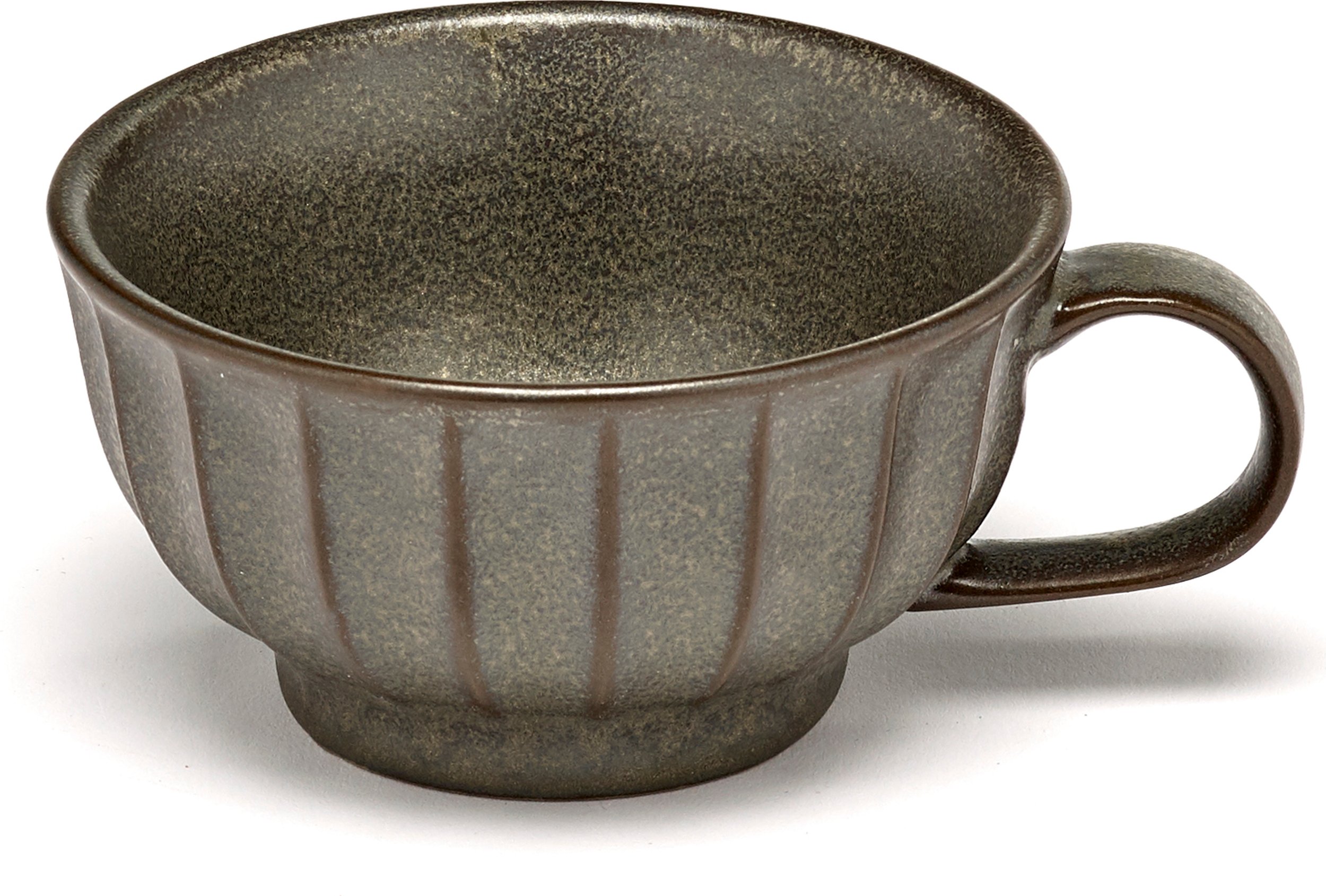 Filiżanka do cappuccino Inku 200 ml ciemnozielona