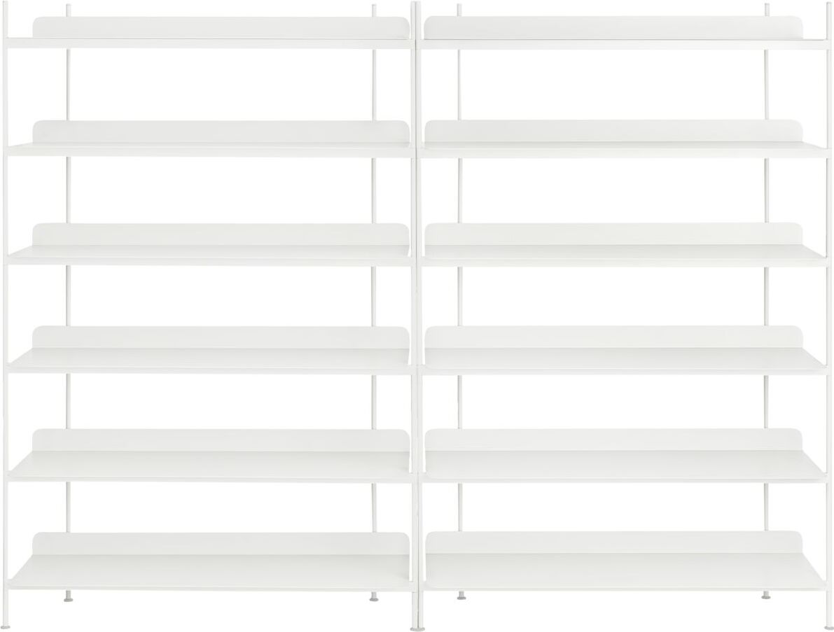 Regały modułowe Compile 8 biały 2 szt.