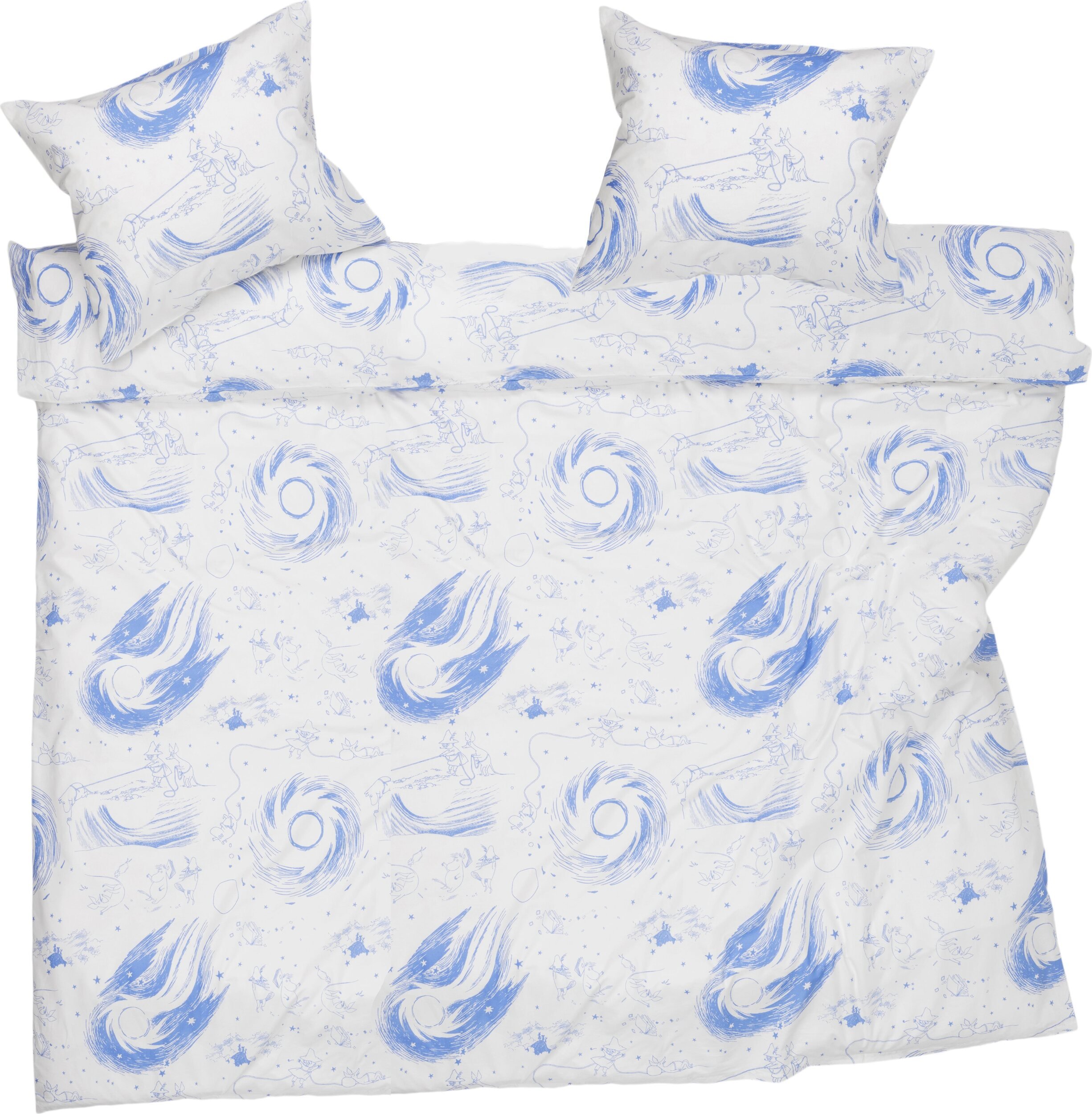 Pościel Arabia Finland Muminki Comet 240 x 210 cm z 2 poszewkami na poduszki 50 x 60 cm
