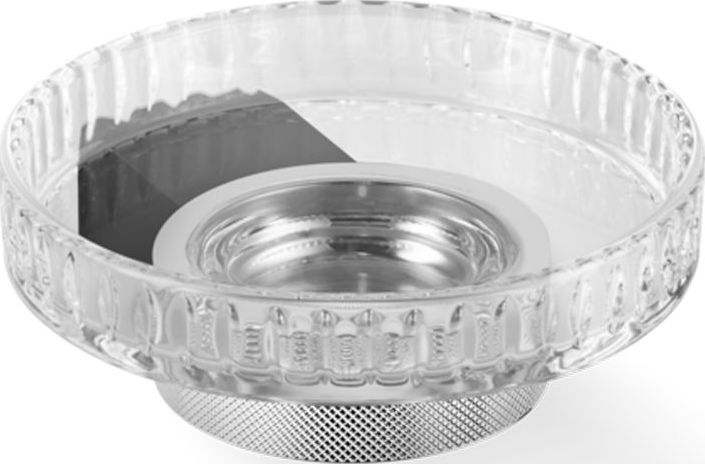 Mydelniczka Club karbowana czarny mat-chrom ścienna