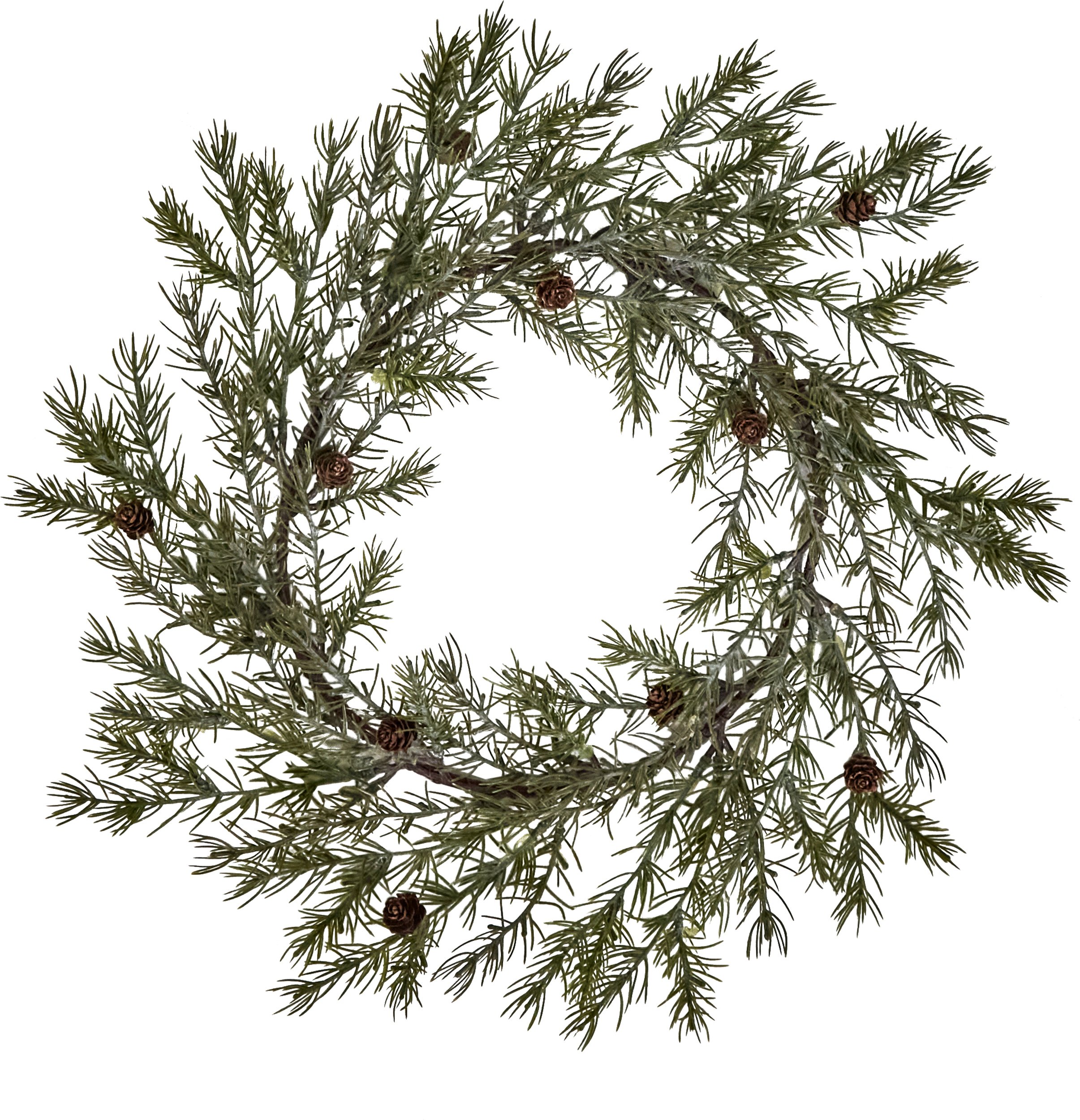 Dekoracja świąteczna HDFrost wieniec duży zielony