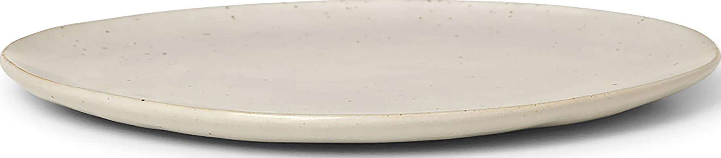 Talerz Flow duży kremowy