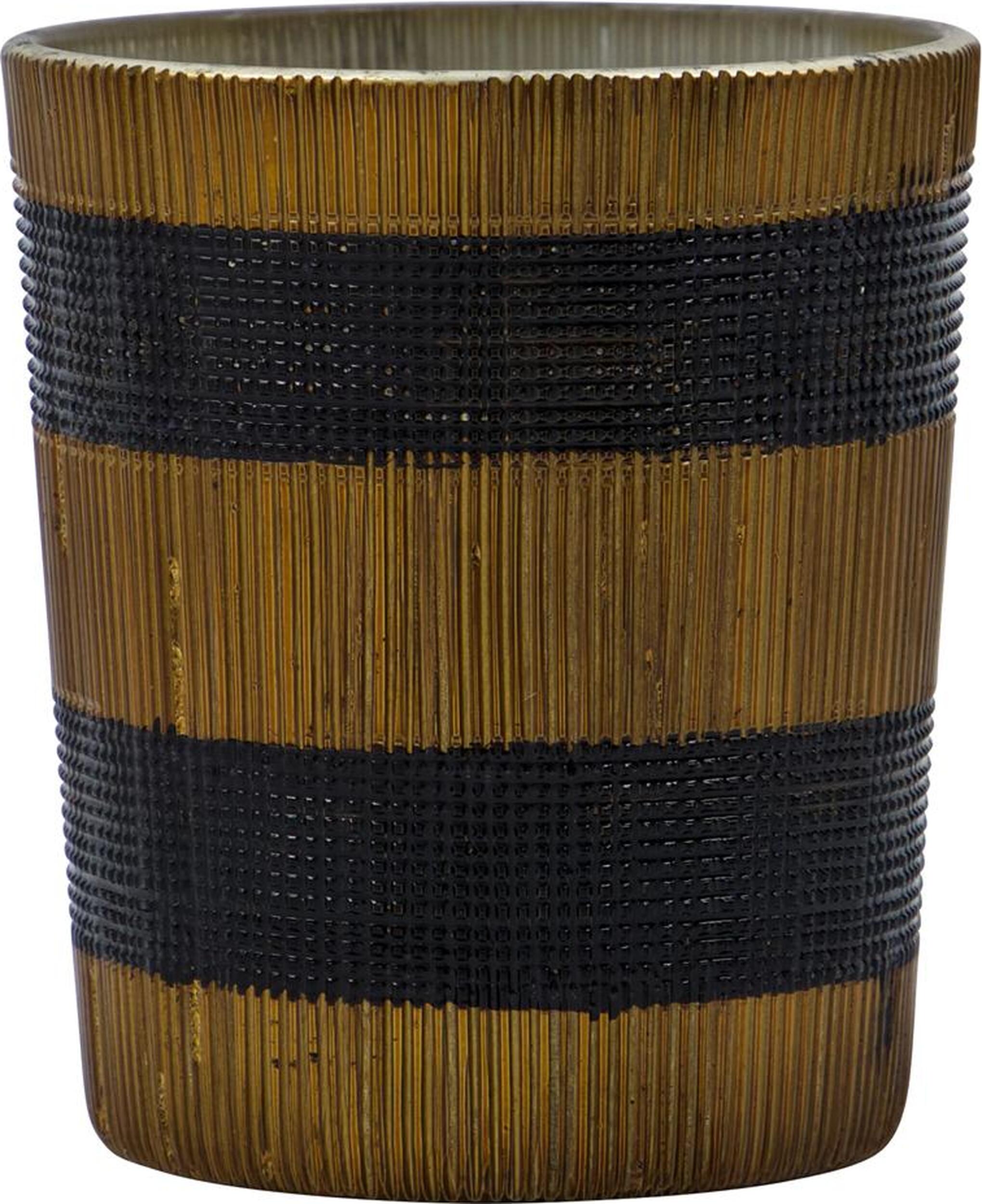 Świeczniki na tealighty Stripe brązowe 2 szt.