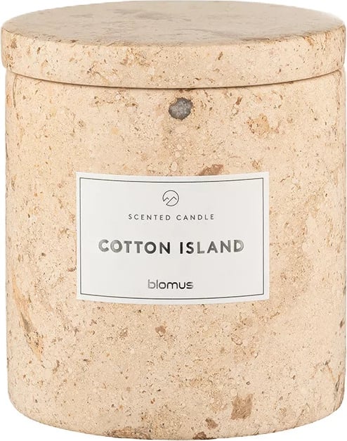 Świeca zapachowa Frabli Cotton Island 9 cm travertine
