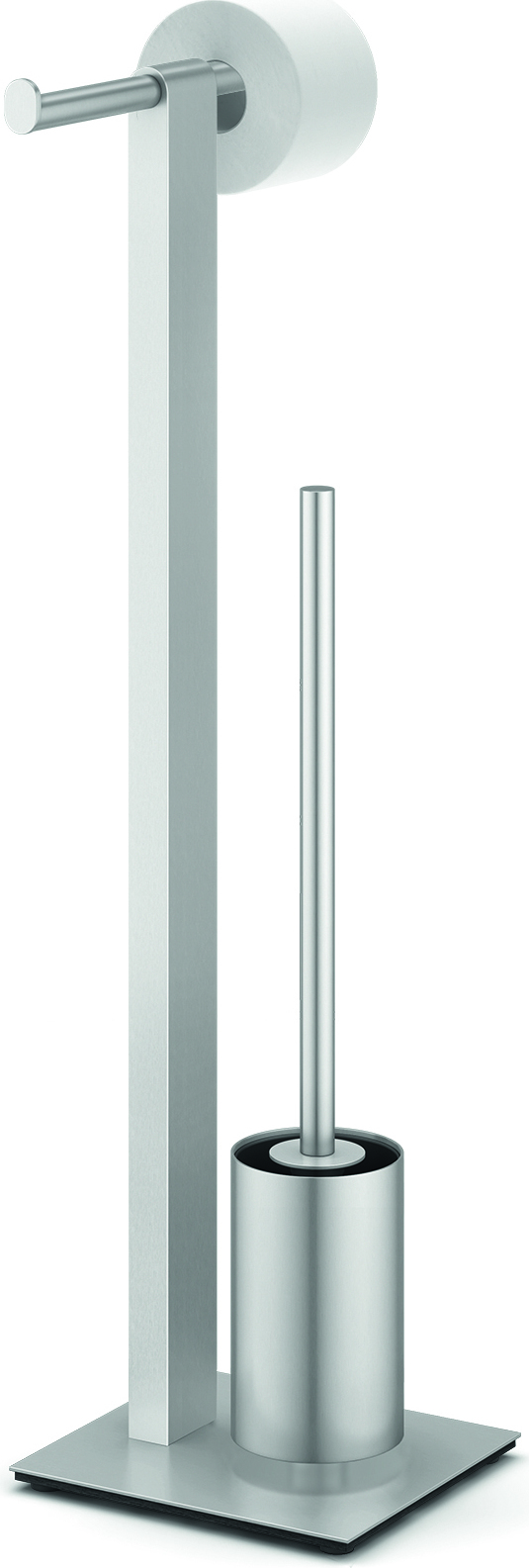 Stojak na papier toaletowy Atore matowy ze szczotką do WC