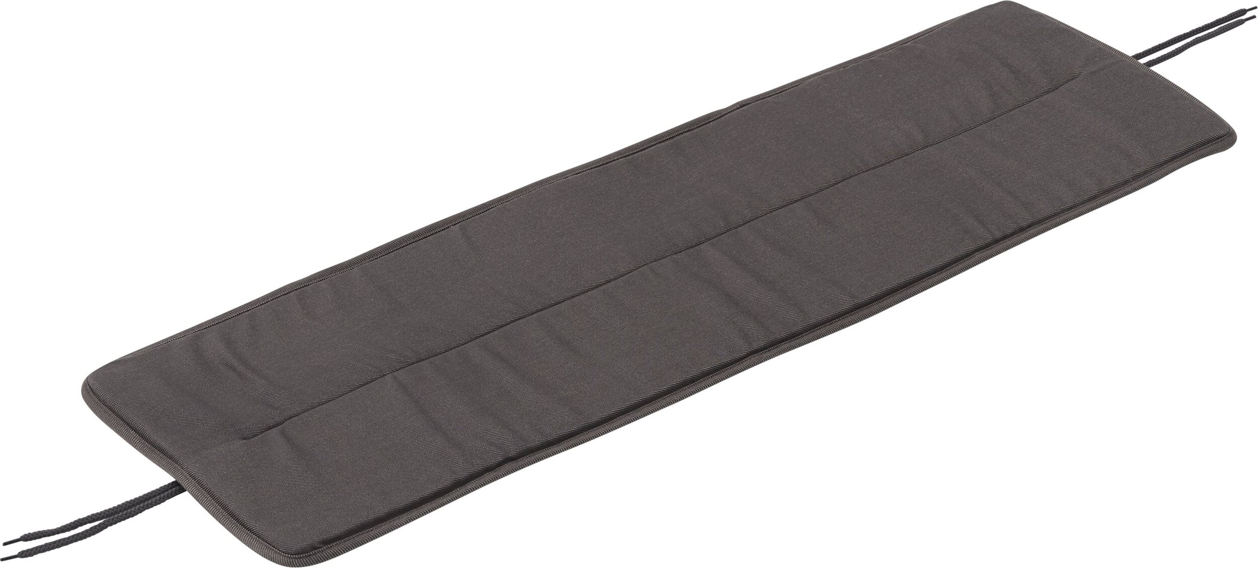 Poduszka na ławkę ogrodową Linear 110 cm ciemnoszara