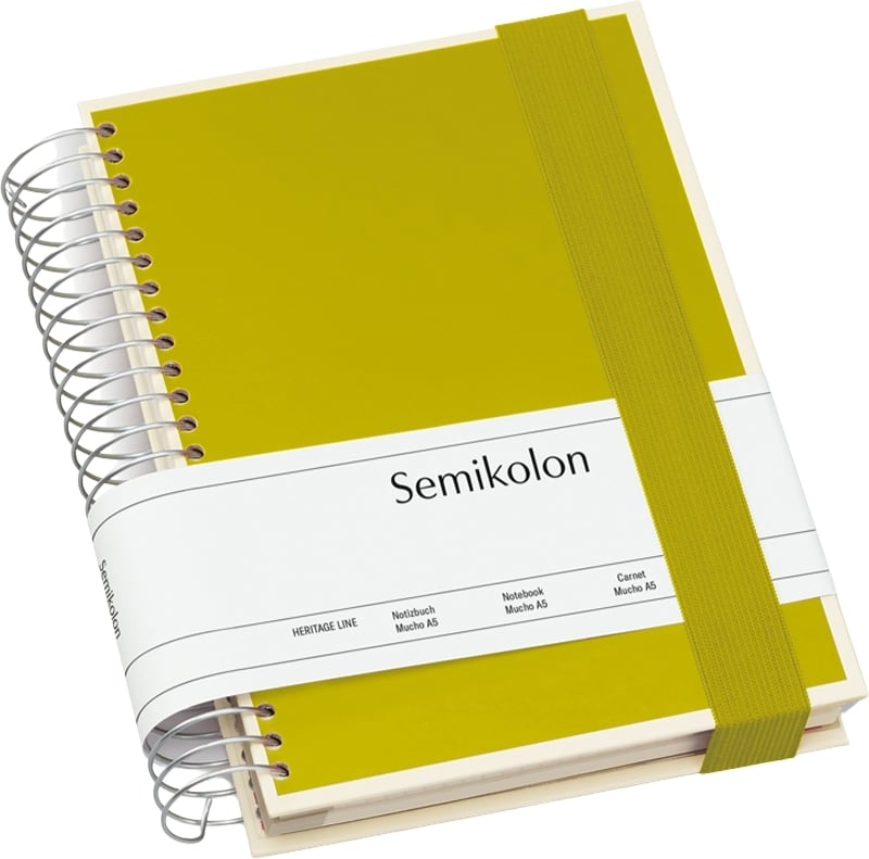 Notes Die Kante Mucho spirala A5 zieleń matcha 3 w 1