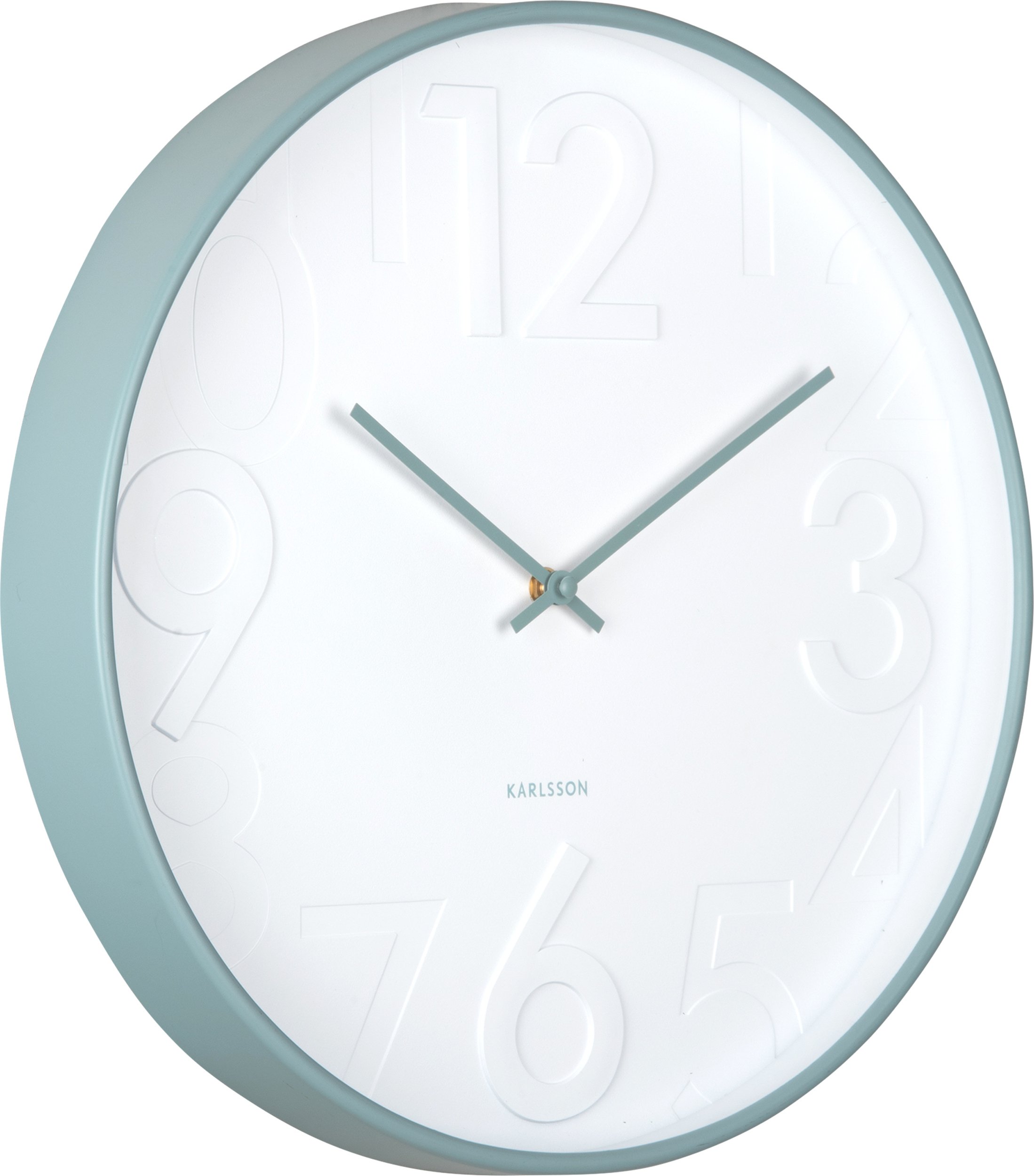 Zegar ścienny Ayuno błękitny