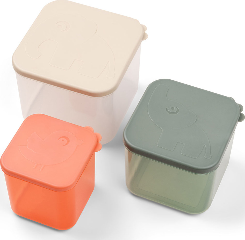 Pojemniki do przechowywania żywności Elphee kolorowe 3 szt.