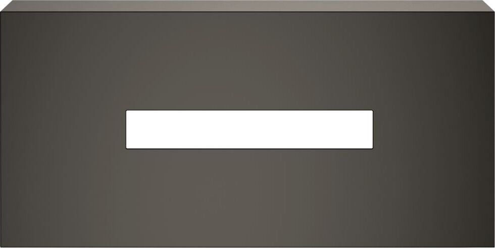 Pojemnik na chusteczki Century ciemny metal mat