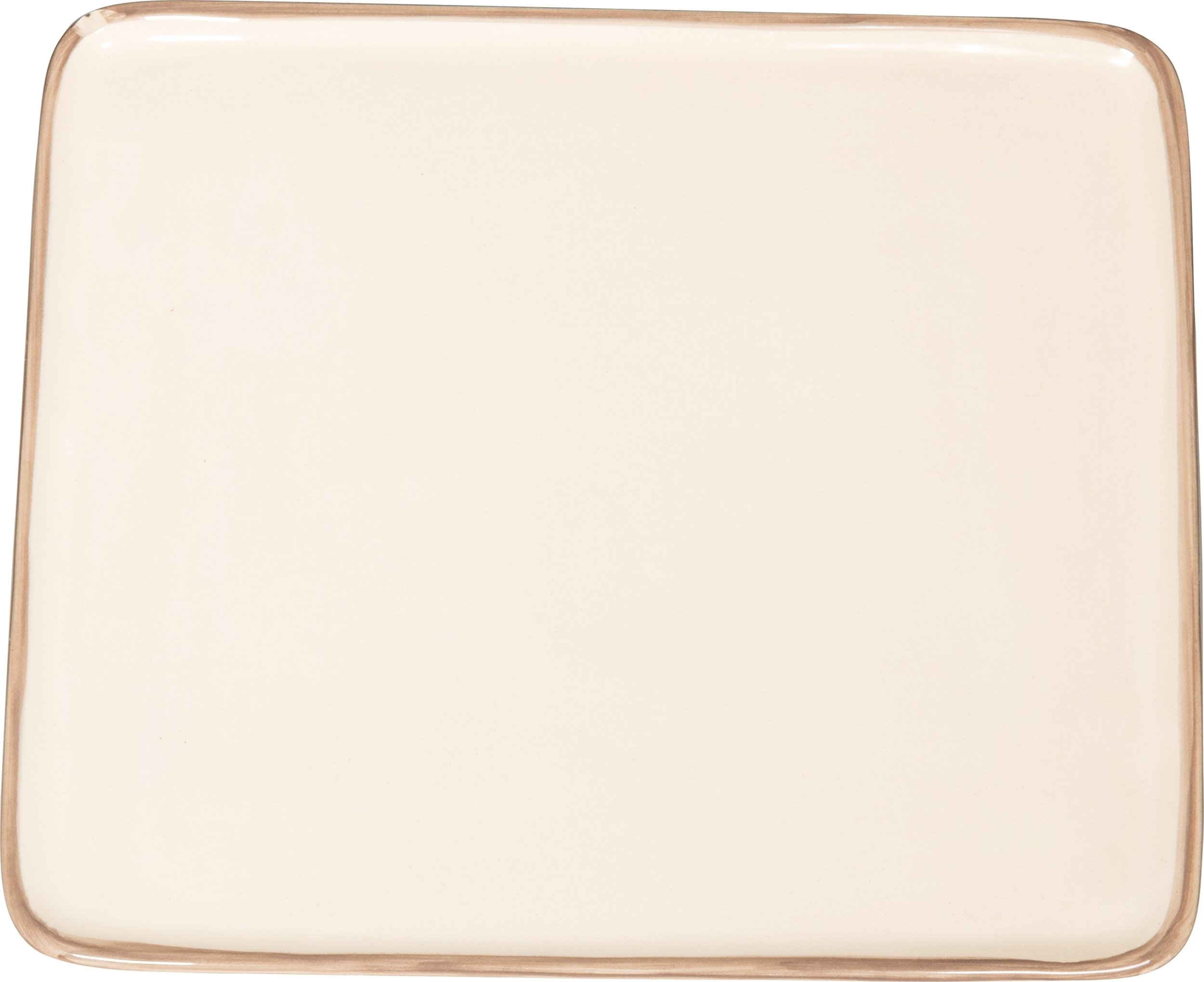 Talerz obiadowy Lido Rim 28 x 24 cm beżowy