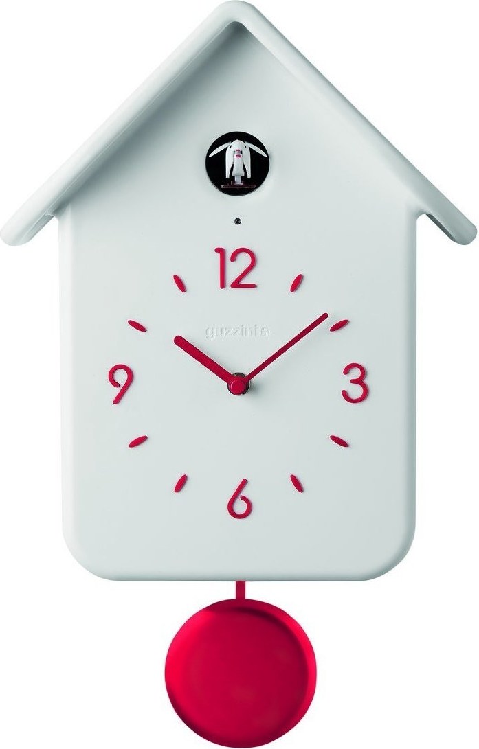 Zegar z kukułką QQ biały