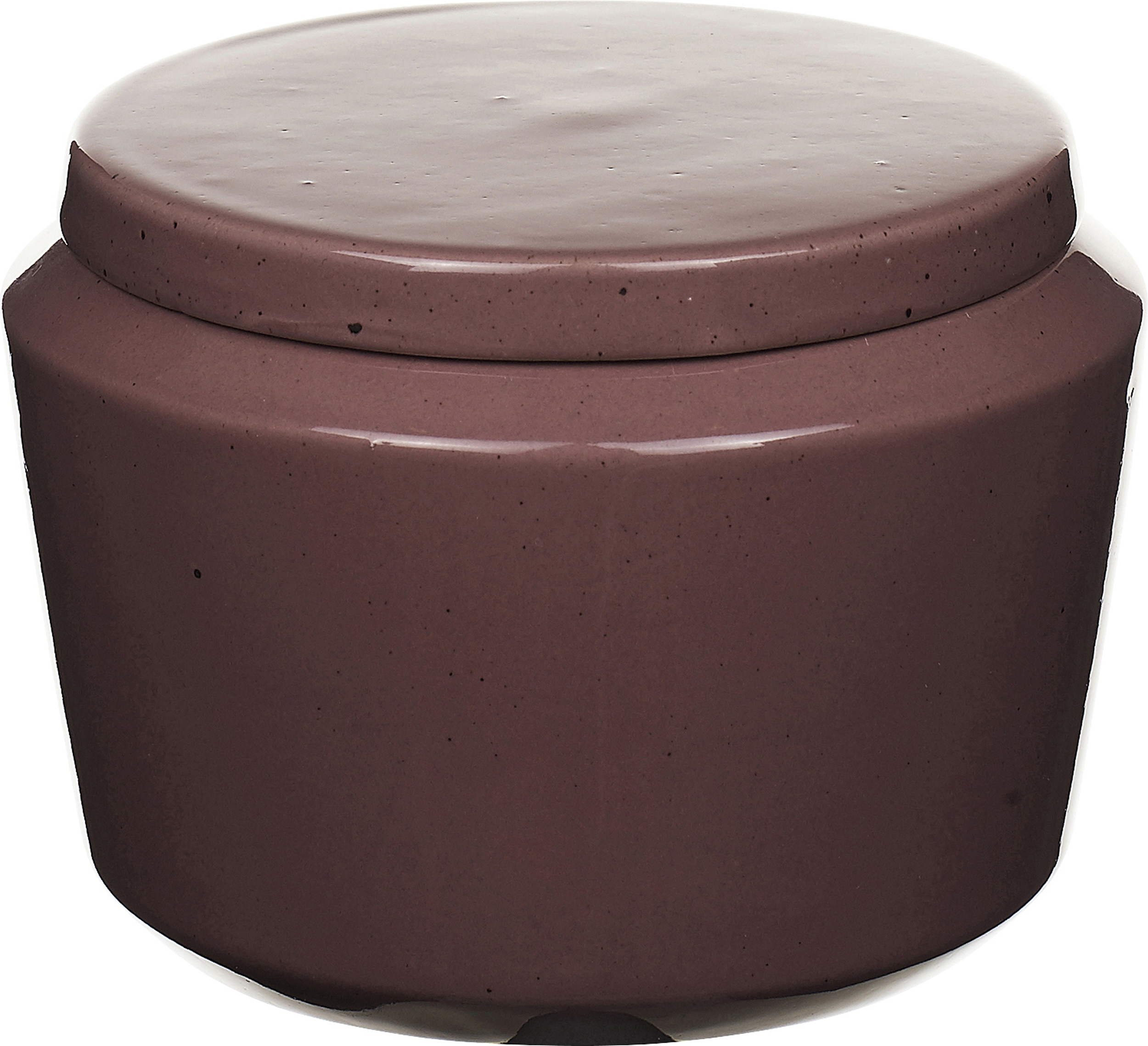 Pojemnik na płatki kosmetyczne Vintage jagodowy kamionkowy