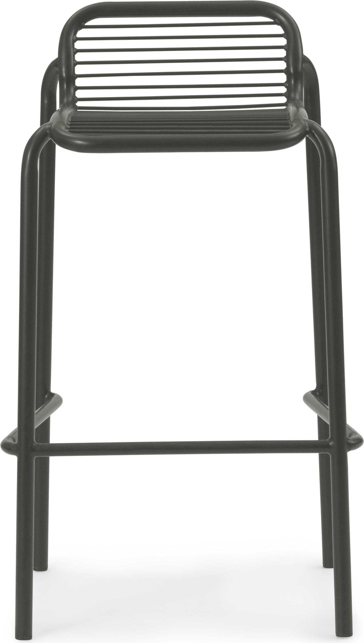 Krzesło barowe Vig 75 cm ciemnozielone